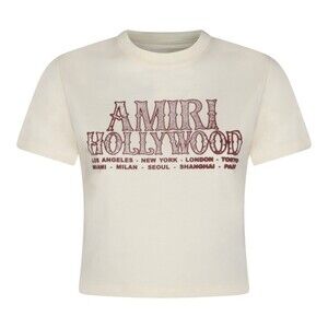 Amiri Ivory Cotton T-Shirt - NWT